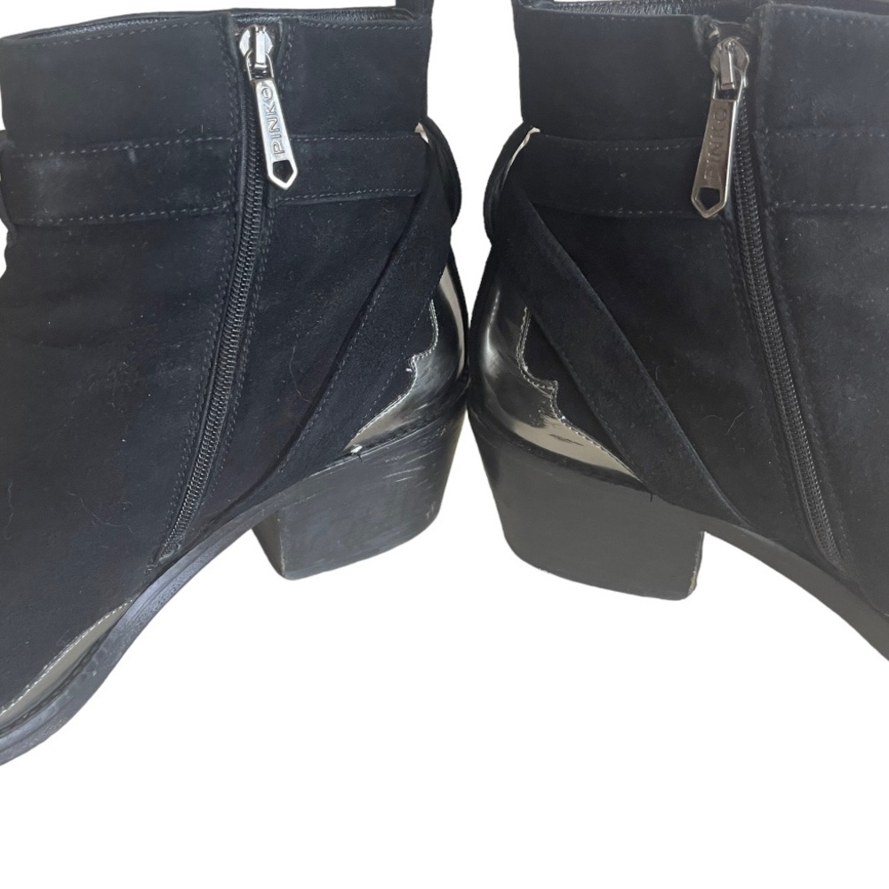 PINKO Cowgirl Western boots women’s black ankle boots GC suede they fit 9 - Picture 8 of 15